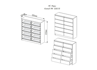 Комод ДСВ Мори МК 1200.10 (белый) - фото2, картинка2 Комод ДСВ Мори МК 1200.10 (белый) - фото2