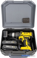 Дрель-шуруповерт Edon AD-18M (с 2-мя АКБ, кейс, оснастка) - фото