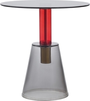 Журнальный столик Bergenson Bjorn Amalie MZTBL-CGLSGR-50 (серый/красный) - фото2