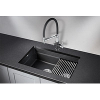 Кухонная мойка Granula KS-7304 (черный) - фото2