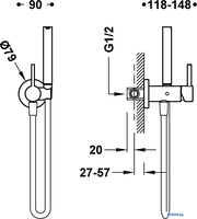 Гигиенический душ Tres Study 134123OP - фото2