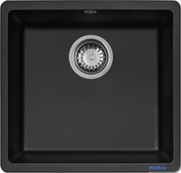Кухонная мойка ZorG Fast 44 black metallic - фото2