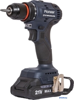Дрель-шуруповерт Pioneer Tools CD-E2012BL-01C (с 1-им АКБ, кейс) - фото2