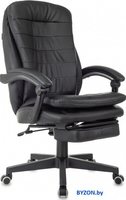 Офисное кресло Бюрократ T-9950MSG-F (черный, экокожа) - фото