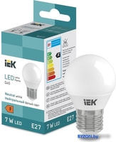 Светодиодная лампочка IEK LED Globe G45 600lm 4000K E27 - фото