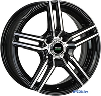 Литые диски Megami MGM-1 14x5.5" 4x100мм DIA 60.1мм ET 43мм BKF - фото, картинка Литые диски Megami MGM-1 14x5.5" 4x100мм DIA 60.1мм ET 43мм BKF - фото