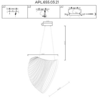 Подвесная люстра Aployt APL.655.03.21 - фото2, картинка2 Подвесная люстра Aployt APL.655.03.21 - фото2