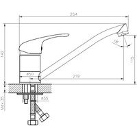 Смеситель Esko K14 Black - фото2, картинка2 Смеситель Esko K14 Black - фото2