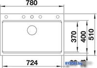Кухонная мойка Blanco Etagon 8 (серый беж) 525194 - фото2, картинка2 Кухонная мойка Blanco Etagon 8 (серый беж) 525194 - фото2