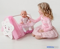 Кроватка для кукол Leader Toys Diamond Star Звездочка 73119 (белый) - фото2