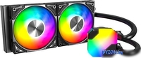 Жидкостное охлаждение для процессора Montech HyperFlow ARGB 240 (черный) - фото, картинка Жидкостное охлаждение для процессора Montech HyperFlow ARGB 240 (черный) - фото