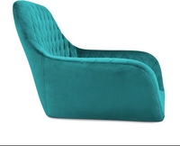 Стул с подлокотниками Sheffilton SHT-ST38/S66-1 (альпийский бирюзовый/черный муар) - фото2