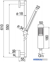 Душевой гарнитур Nobili AD140/53CR - фото2