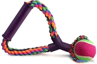 Игрушка для собак Triol Веревка с ручкой, мяч 12111021 - фото