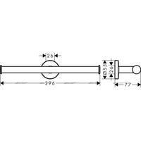 Держатель для туалетной бумаги Hansgrohe Logis UA 41717000 - фото2