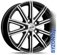 Литые диски Alcasta M64 17x7" 5x114.3мм DIA 67.1мм ET 47мм BKF - фото