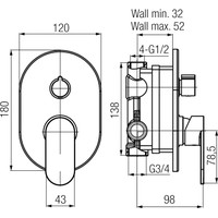 Смеситель Valvex Tube 2408640 - фото2, картинка2 Смеситель Valvex Tube 2408640 - фото2