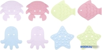 Комплект ковриков для купания Roxy Kids Sea Animals Soft Colors RBM-008-SA (8 шт) - фото