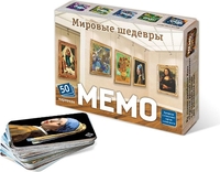 Детская настольная игра Нескучные игры Мемо. Мировые шедевры 8394 - фото
