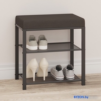 Банкетка ЗМИ Торонто 13S БТ13СГрС (графит/серый) - фото2