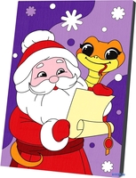 Картина по номерам Школа талантов Дедушка и змейка 10417298 - фото