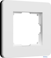 Рамка Werkel Split W0013068 (белый/черный, Soft-Touch) - фото