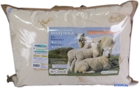 Спальная подушка Delford Шерсть Стандарт ПВХ 2ШХ-УП22 (48x68) - фото