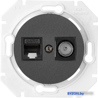 Розетка Bylectrica ТК-6351 (графит) - фото