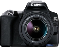 Зеркальный фотоаппарат Canon EOS 250D Kit 18-55 f/3.5-5.6 III (черный) - фото