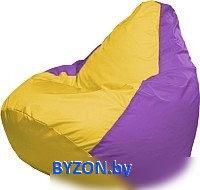 Кресло-мешок Flagman Груша Мега XXXL Г3.1-253 (желтый/сиреневый) - фото