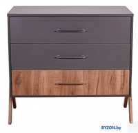 Комод Polini Kids Porto 2200 0002572.164 (графит/дуб крафт) - фото2, картинка2 Комод Polini Kids Porto 2200 0002572.164 (графит/дуб крафт) - фото2