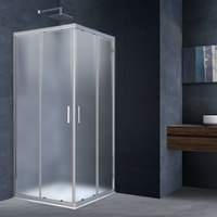 Душевой уголок Vincea Rapid VSS-3R80/90MT (хром/текстурное) - фото