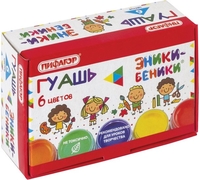 Гуашь Пифагор Эники-Беники 191329 (6 цв) - фото