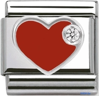 Звено для браслета NominatioN Красное сердце 330305/01 - фото