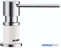 Дозатор для жидкого мыла Blanco Lato (хром/белый) - фото