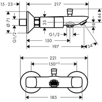Смеситель Hansgrohe Logis 71243000 - фото2, картинка2 Смеситель Hansgrohe Logis 71243000 - фото2
