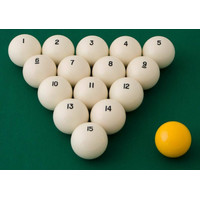 Шары для бильярда Classic Standard 70.056.68.2 (желтый биток) - фото2