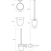 Ершик для унитаза Bemeta White 104113014 - фото2