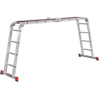 Лестница-трансформер Новая высота NV 333 с помостом профессиональная 4x3 ступени - фото