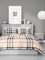 Постельное белье Samsara Клетка Burberry Дуэт 320-12 (бязь) - фото