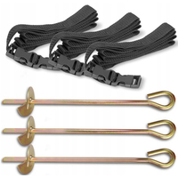 Аксессуары и комплектующие для батутов Atlas Sport Набор креплений к земле для батута (3 шт) - фото, картинка Аксессуары и комплектующие для батутов Atlas Sport Набор креплений к земле для батута (3 шт) - фото