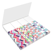 Закладки с клеевым краем Berlingo Ultra Sticky. Geometry LSz_41131 (4 цвета, 25 шт) - фото2