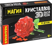 Конструктор Bondibon Магия кристаллов ВВ5221 Роза - фото