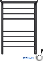 Полотенцесушитель TERMINUS Аврора КС П8 500x800 с полкой quick touch (RAL9005 матовый) - фото