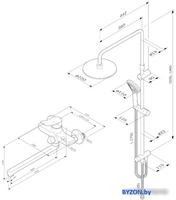 Душевая система AM.PM X-Joy F40885A94 - фото2