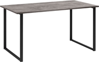 Кухонный стол Notta Лиман 120х80 615153 (бетон светлый/черный матовый) - фото