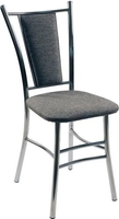Стул ВВР Марсель (серый/хром, рогожка) - фото