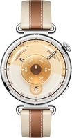 Умные часы Huawei Watch GT 6 41 мм (серебристый, с коричневым кожаным ремешком, международная версия) - фото2