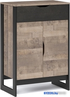 Комод Империал Стокгольм 2д 1ящ (дуб гранж песочный/железный камень) - фото, картинка Комод Империал Стокгольм 2д 1ящ (дуб гранж песочный/железный камень) - фото