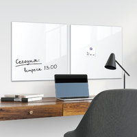 Магнитно-маркерная доска BRAUBERG стеклянная 45x45 см (белый) - фото2